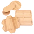 Из натурального бамбука, круглая квадратный чаши пластин для горшки для суккулентов лотков базы Stander