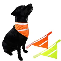 100pcs Reflective Dog Bandana Adjustable Pet Dog Cat Neck Scarf Tie Bowtie Necktie Bandana Collar Neckerchief Dog Accessories