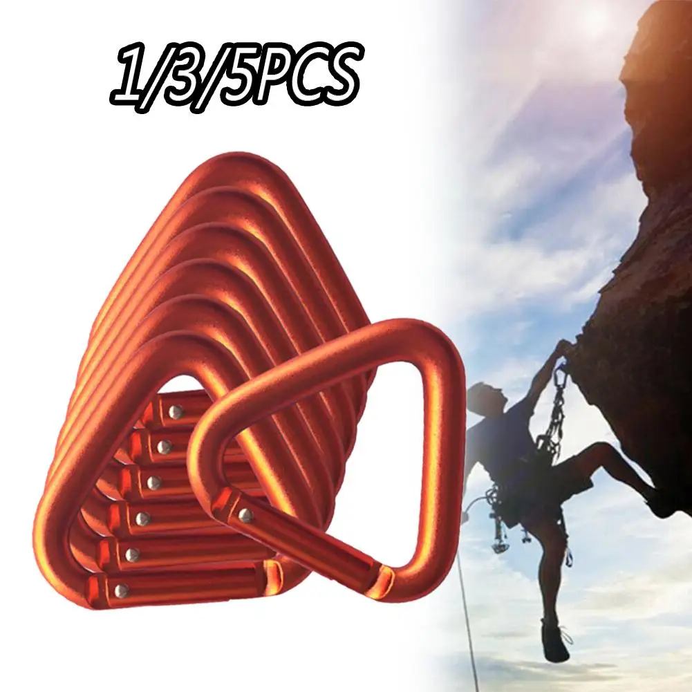1/3/5 шт Алюминий сплав на открытом воздухе альпинистский карабин треугольный крюк