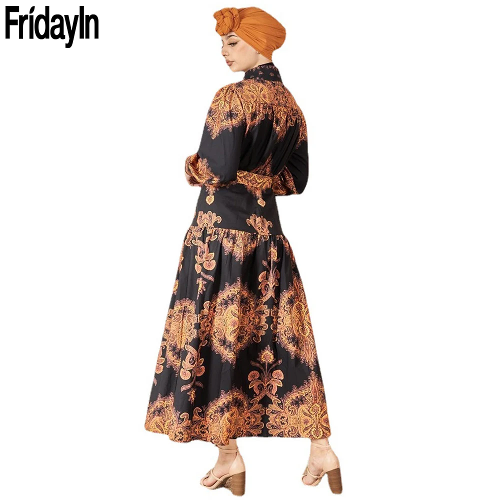 

Fridayin Рамадан ИД Мубарак кафтан атласная абайя женское официальное длинное платье мусульманское платье Caftan Vestido Long Robe