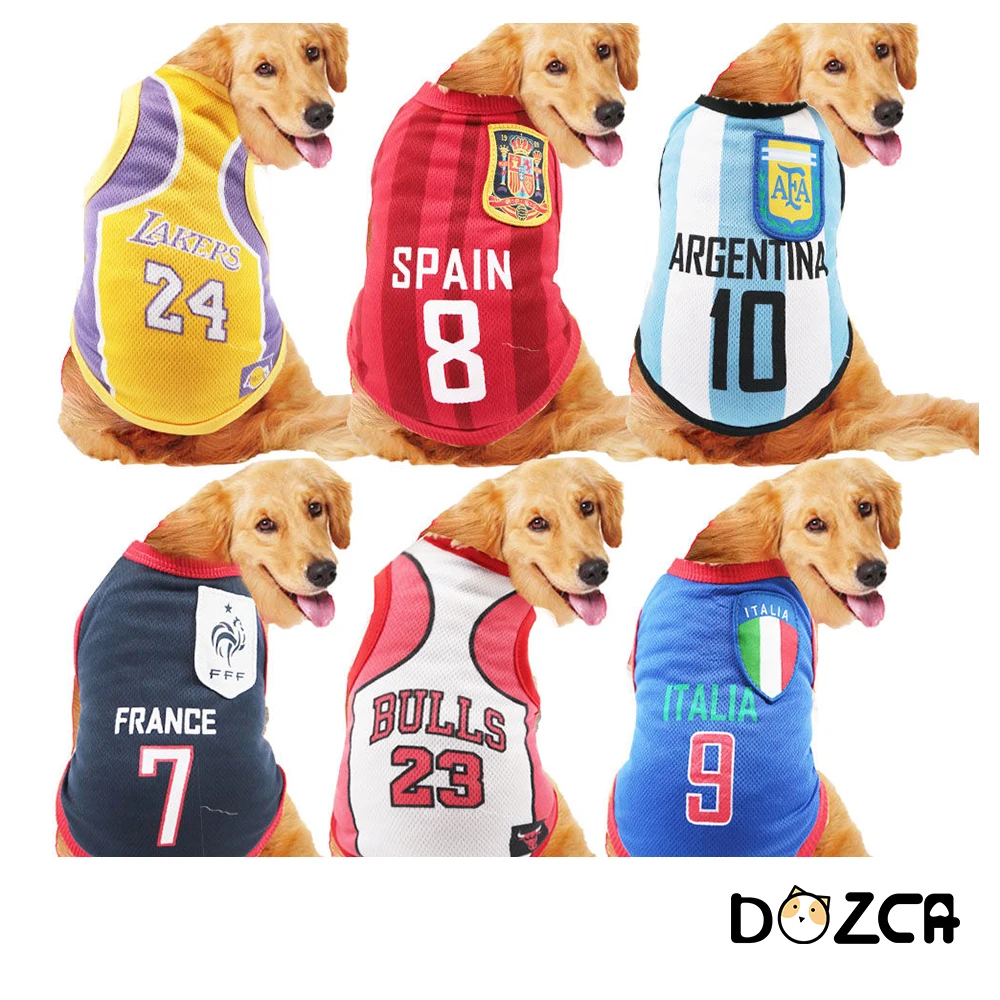 Спортивный жилет для маленьких средних и больших собак баскетбольная Футбольная