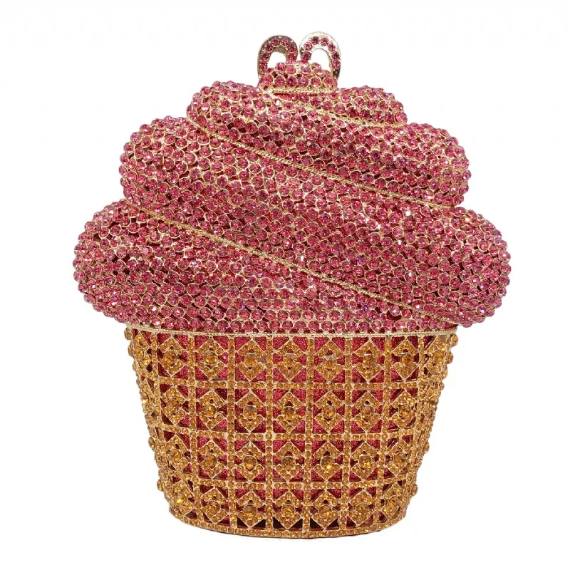 Женский Серебристый клатч с кристаллами вечерняя праздвечерние чная коробка