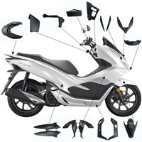 modified motorcycle accessories single fairing cowling abs components middle part of head tail for honda pcx125 pcx150 2018 2020