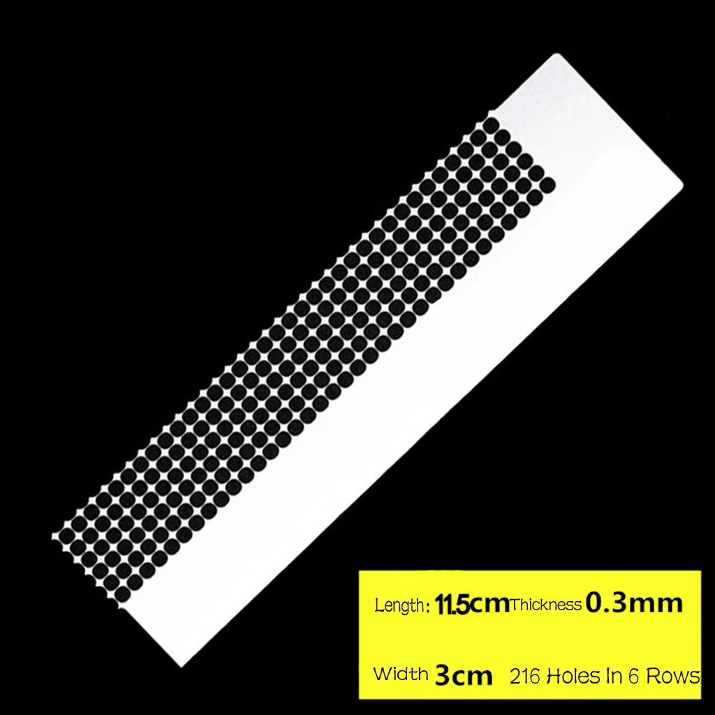 

Stainless Steel Diamond Painting Grid Ruler with 216 Holes in 6 Rows, Useful