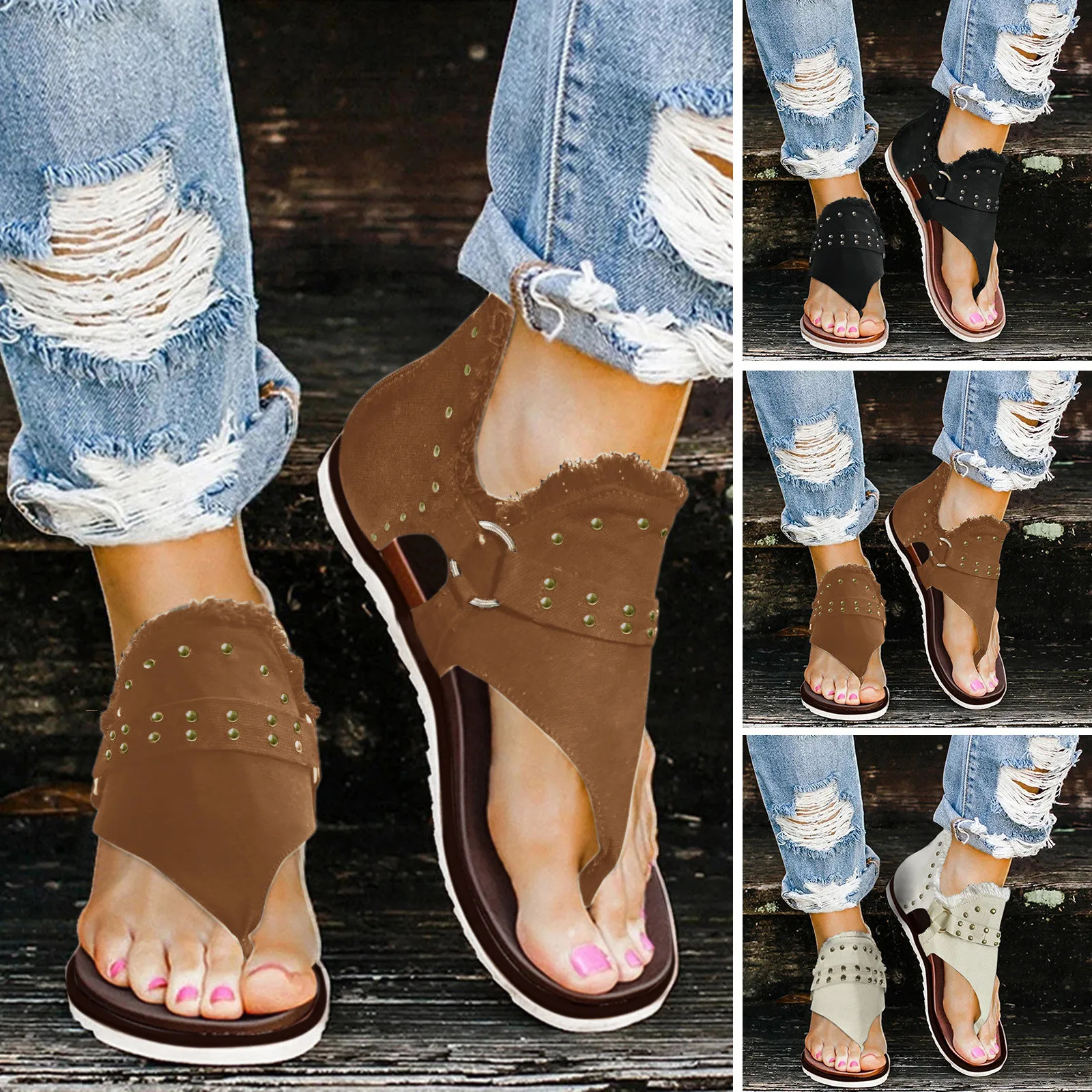 Женские удобные босоножки женская обувь из натуральной кожи с открытым