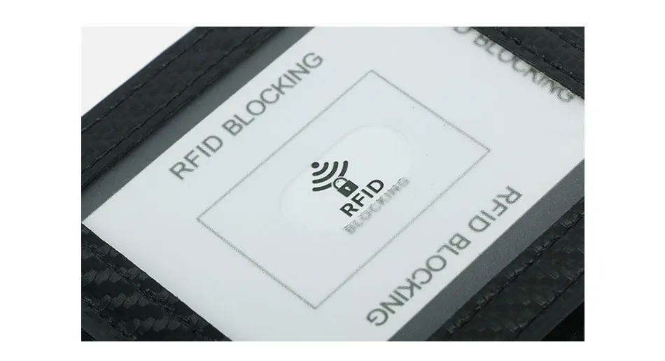 Держатель для карт из углеродного волокна, кошельки, мужской бренд, Rfid, черный, волшебный, тройной, кожаный, тонкий, мини кошелек, маленькая сумка для денег, мужской кошелек, валлет