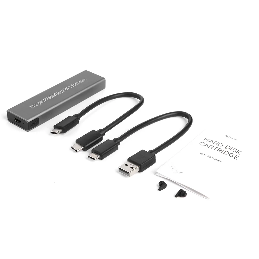 VKTECH USB Type C M.2 SSD    NVME PCIE NGFF SATA M/B