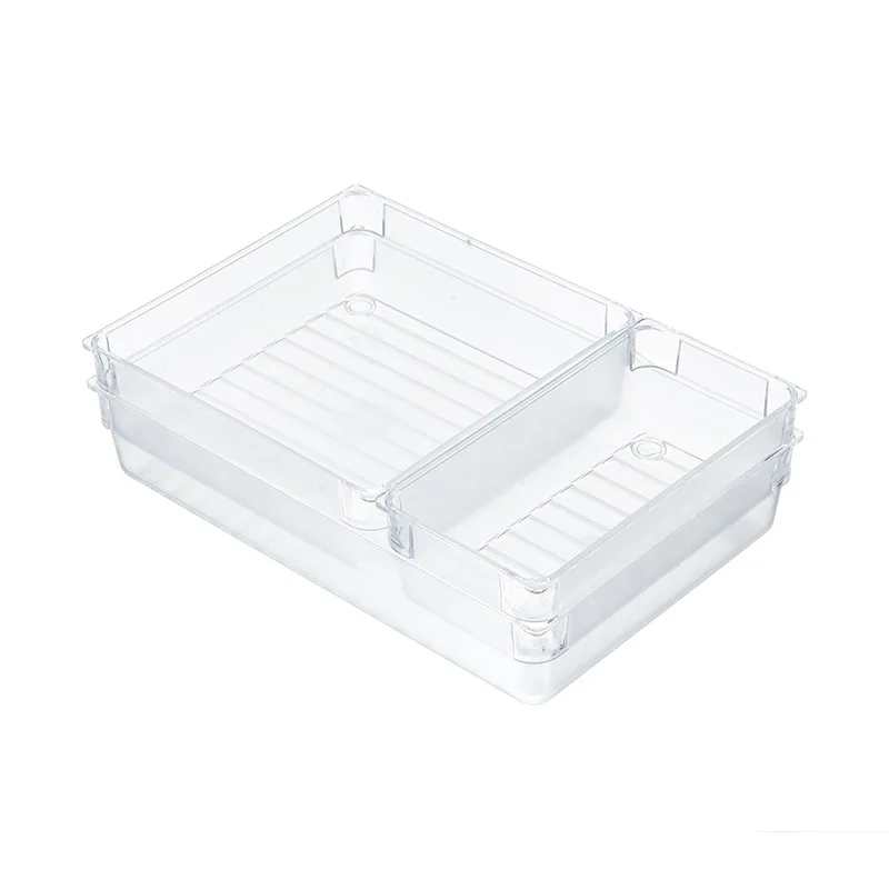 

Transparent and simple cosmetic storage box student dormitory desktop finishing drawer jewelry sorting box set