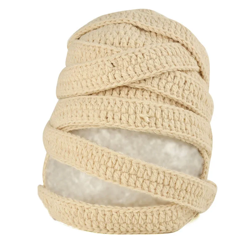 Женская вязаная шапка украшение для Хэллоуина белая индивидуальная Модная