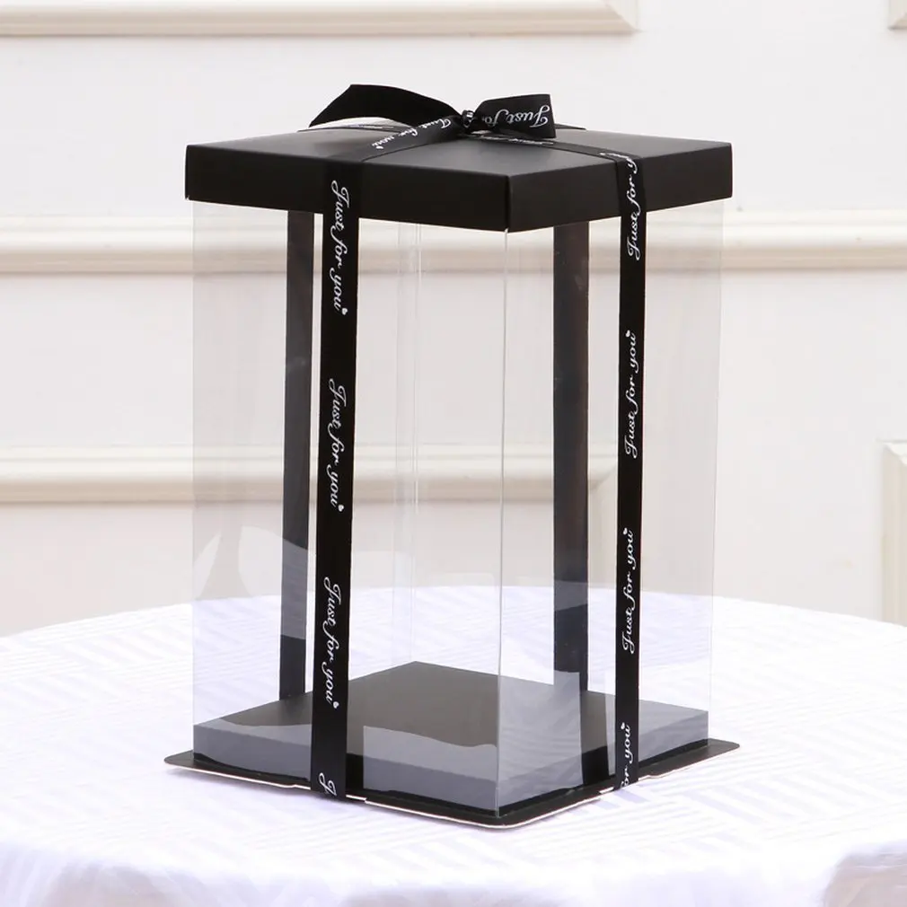 

25 /40cmTransparent Empty Gift Box for Artificial Teddy Bear Rose Flower Gifts Box Valentine's Day for girlfriend women wife mot