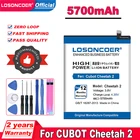 Аккумулятор LOSONCOER 5700 мА  ч, для смартфонов Cubot Cheetah 2