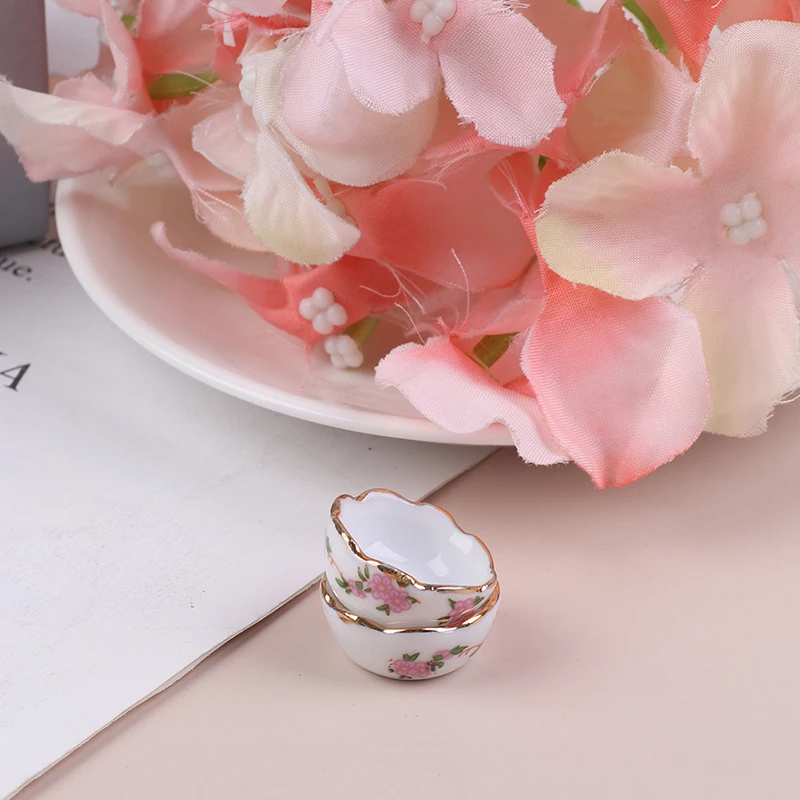 

1 Pc 1:12 Miniature Furniture Vintage Dessert plate DIY Miniatures For Dollhouses