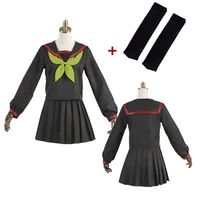 anime demon slayer kimetsu no yaiba cosplay costume kamado nezuko makomo japanese school uniforms sailor suit women outfit