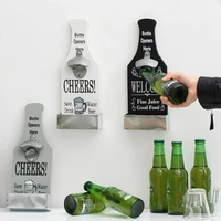 personalized bottle opener beer soda cap bottle opener kitchen tool wall mounted bottle opener with storage decoration pendant