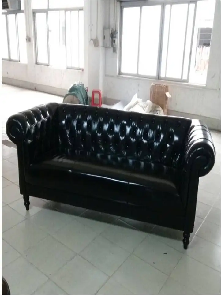 

High quality cow top graded real genuine leather sofa/living room sofa furniture American style love seat 2 seater postmodern