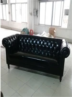 high quality cow top graded real genuine leather sofaliving room sofa furniture american style love seat 2 seater postmodern