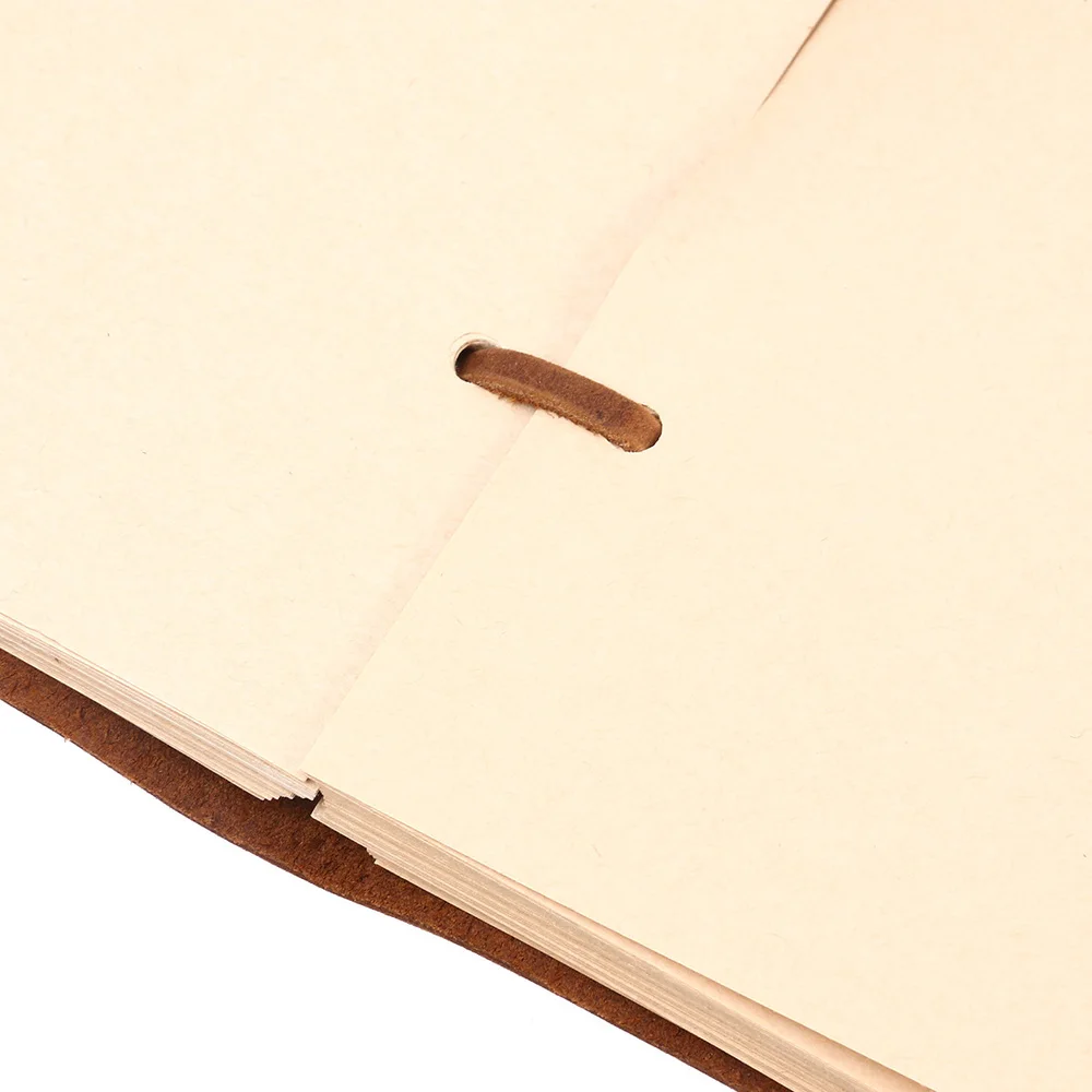 

Classic Leather Notebook Antique Diary Journal with Handmade Binding Rope for Gift (Brown)
