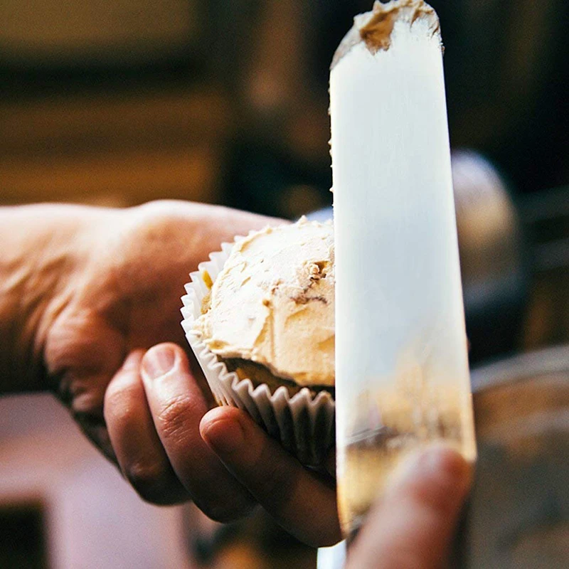 Профессиональный шпатель для глазировки тортов из нержавеющей стали прямая