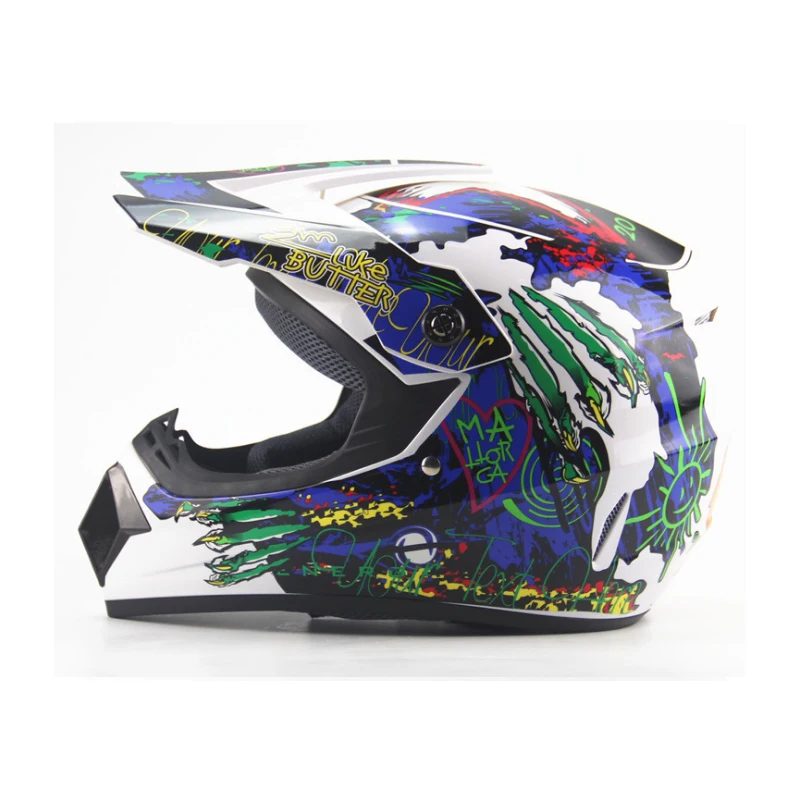 white 5 Лидер продаж внедорожные шлемы горные Гонки Горный полный шлем rcycle moto cross casque capacete горные велосипедные шлемы - Цвет: white 5