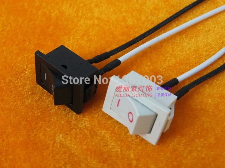 

100PCS ON OFF Wall Lamp Switch, Push Button Switch Table Lighting Accessories