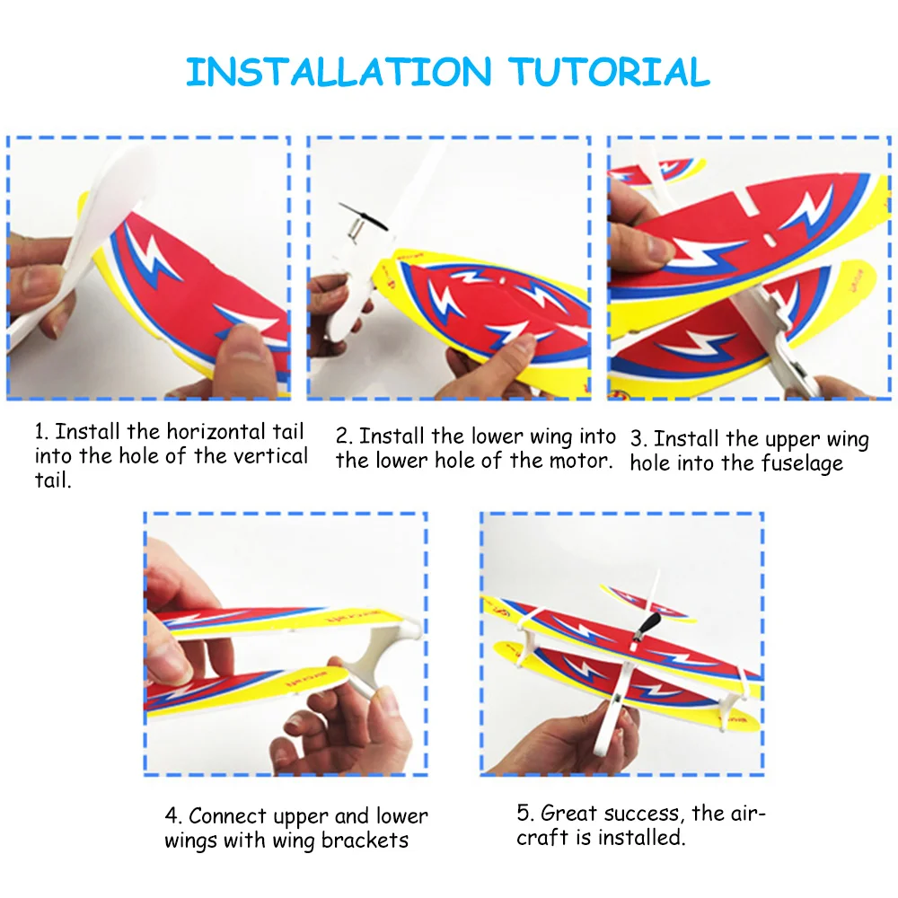 Самодельный планер из пенопласта самолёт ручной работы с USB перезаряжаемая
