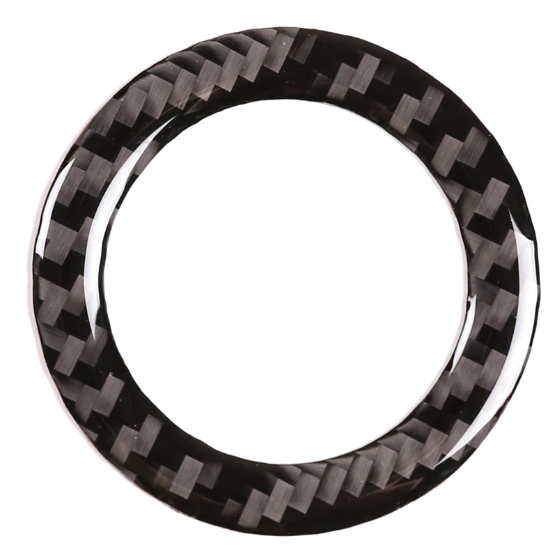 

Carbon Fiber ABS Engine Start Stop Button Ring Ignition Cover Trim for Toyota RAV4 2015-2019 Car Stylings