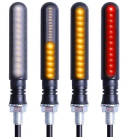 tefanball 24 led motorcycle turn signal light sequential flowing water indicator lamp clignotant moto led turn signal