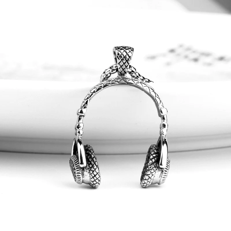 CHUKUI модное ожерелье в стиле панк с подвеской винтажная Серебряная длинная