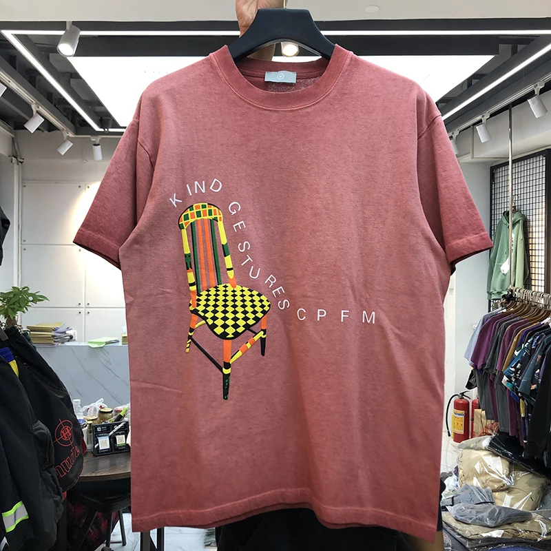2020 CPFM футболка для мужчин и женщин повседневные футболки Kanye West тройник вид