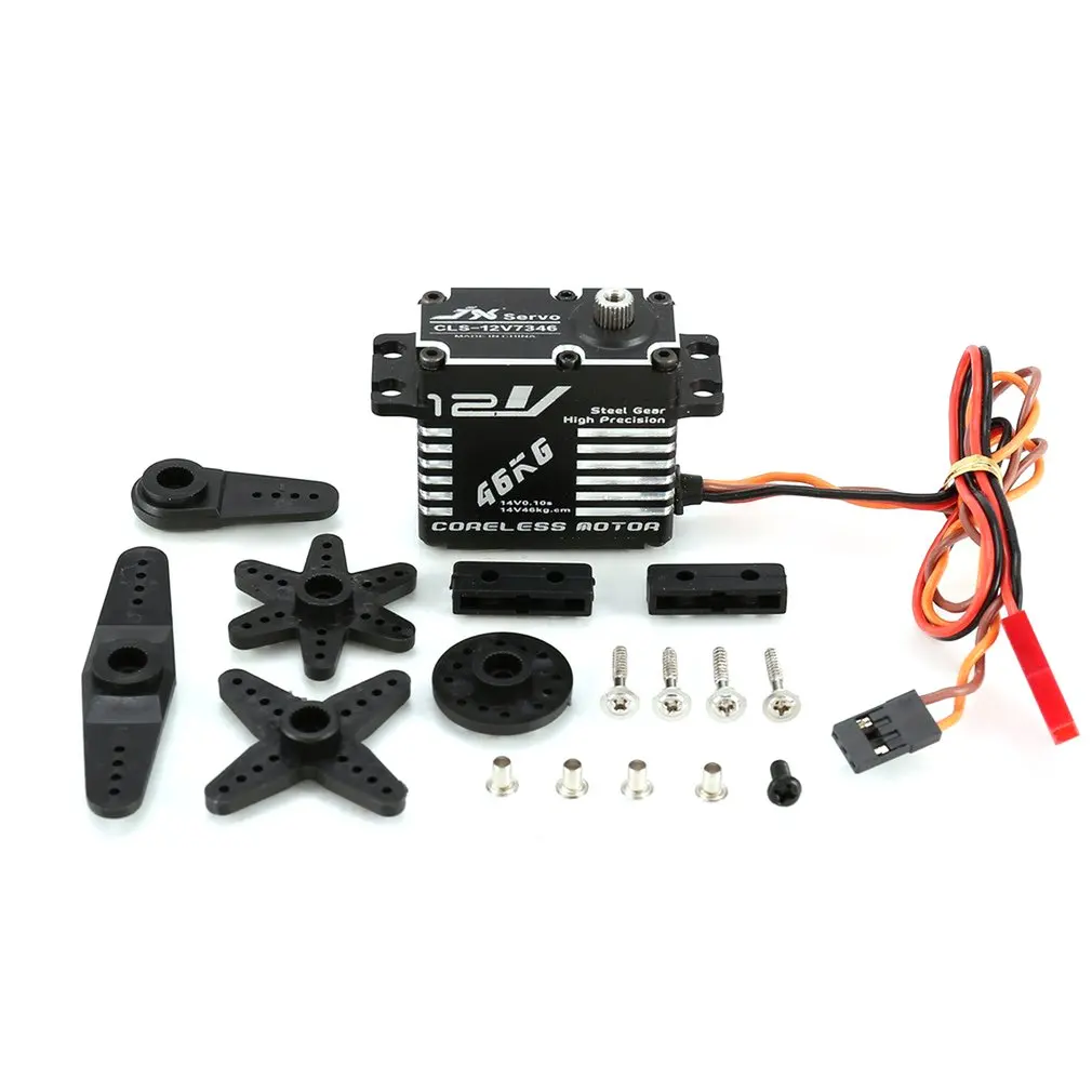 

JX CLS-12V7346 Аналоговый сервопривод с пластиковой шестерней, используемый для дистанционного управления автомобильным судном, механический ве...