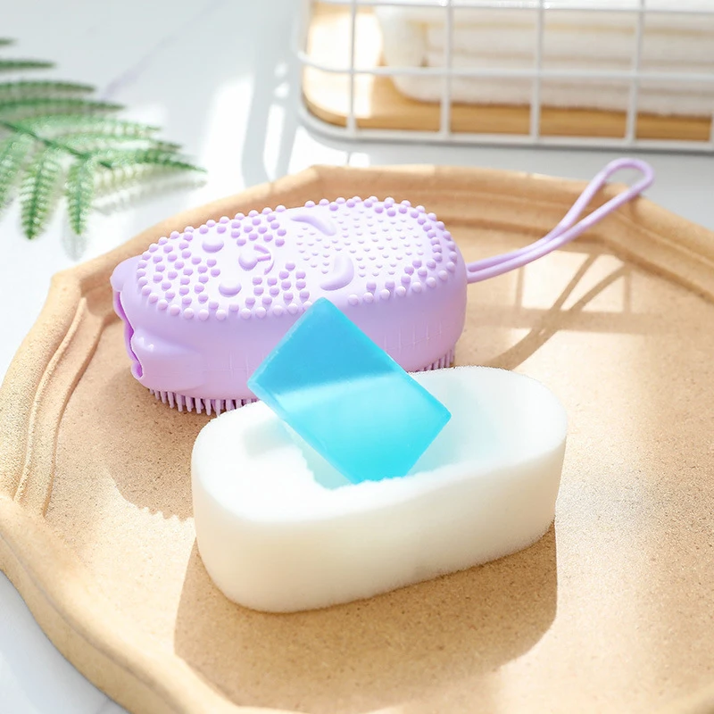 Силиконовая Очищающая Двухсторонняя щетка для мытья подушек Мягкая глубокая