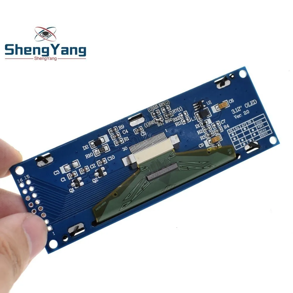 ShengYang настоящий oled-дисплей 3,1" 256*64 25664 точек Графический ЖК-модуль дисплей экран LCM SSD1322 контроллер Поддержка SPI