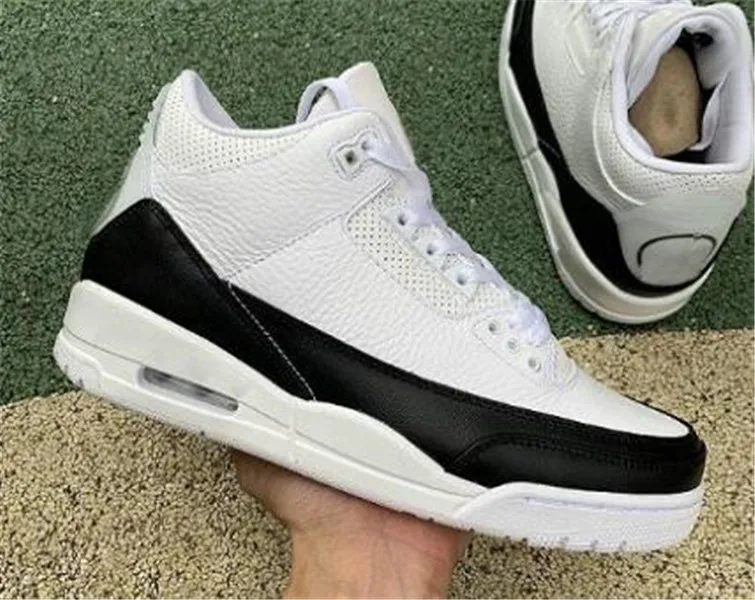 

High Quality Men Basketball Shoes 3s Royal BullsBlack Cement UNC Fragment pure white Tinker Sneakers Sports Trainers 40-46