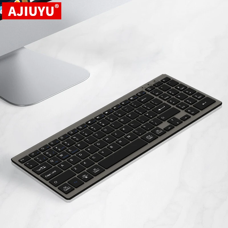 Клавиатура AJIUYU с Bluetooth для Apple iMac Mac MacBook Air Pro ноутбук iPad планшет 2 4G беспроводная