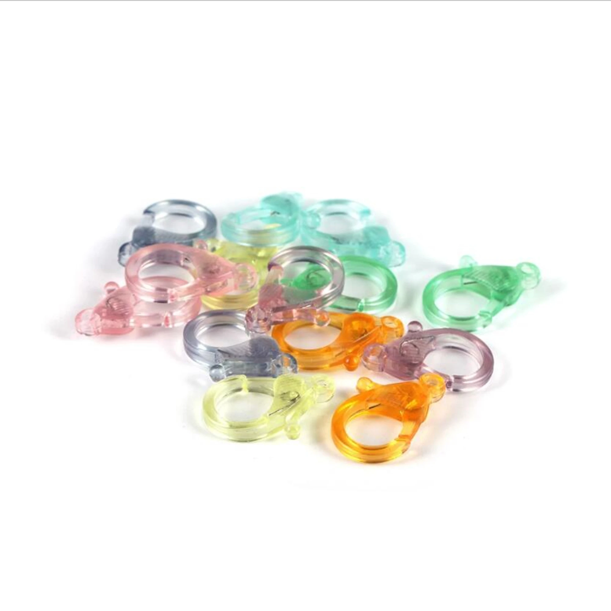 

Цветные аксессуары «сделай сам», пластиковая прозрачная кнопка-карабин, кольцо для ключей, аксессуары, резиновая пружинная кнопка, кукла, п...