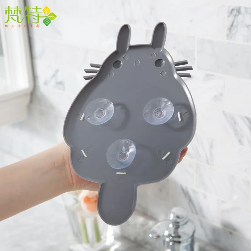 

Cartoon Toothbrush Holder Strong Three Chuck Functional Bathroom Toiletries Toothpaste Toothbrush Storage Rack