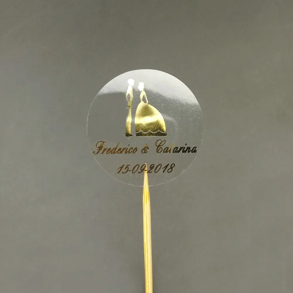 Наклейки на свадьбу 50 шт. наклейки с надписями Ваше имя и дату | Дом сад