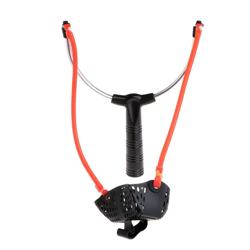 Рыболовная приманка Slingshot Thrower алюминиевый сплав эластичный мощный катапульты