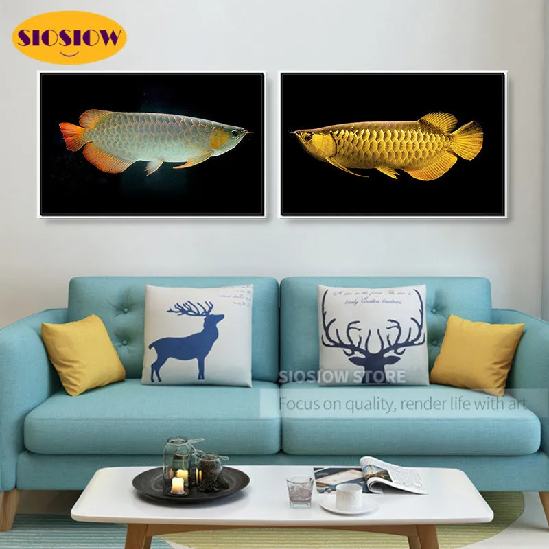 5D алмазная живопись сделай сам стразы кристалл аравана рыба животное полный