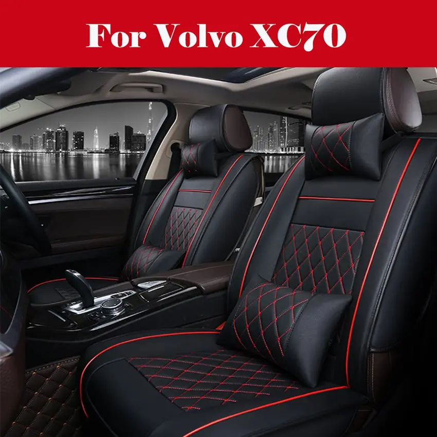 

Luxury Leather car seat cover 4 Season Leather Car Seat cover car accessories car-styling Seat cushion For Volvo XC70
