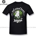 Футболка для веганов, футболка для веганов, модная футболка с принтом, потрясающая Хлопковая мужская футболка с коротким рукавом 4xl