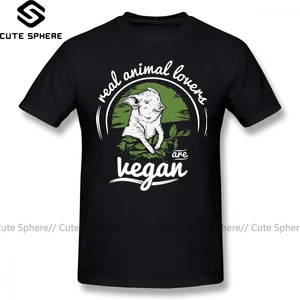 Футболка для веганов, футболка для веганов, модная футболка с принтом, потрясающая Хлопковая мужская футболка с коротким рукавом 4xl