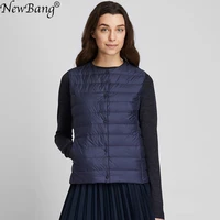 newbang womens warm vests ultra light down vest women matt fabric waistcoat portable warm sleeveless winter liner