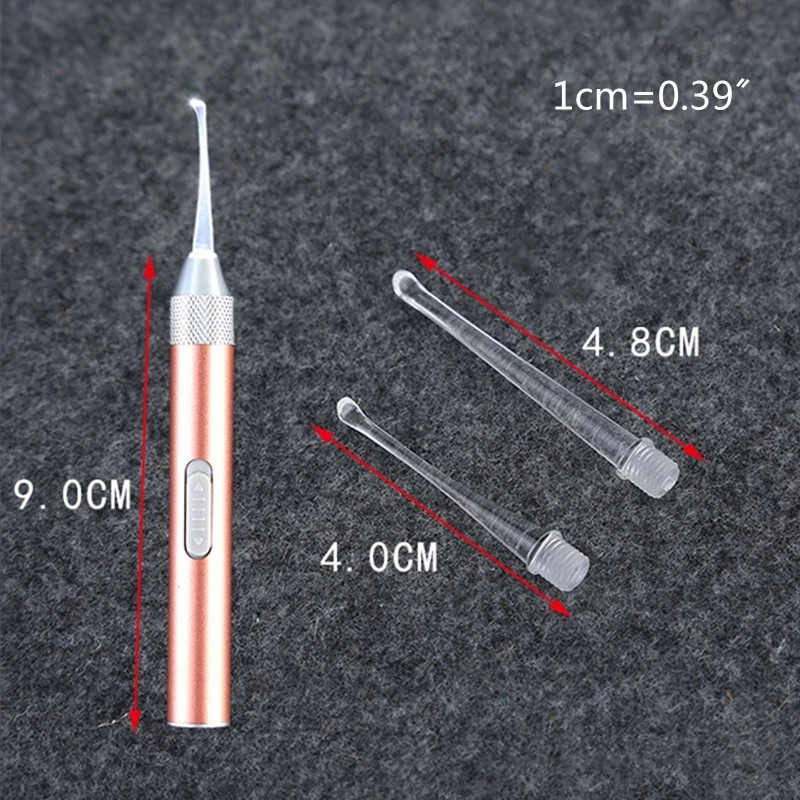 

LED Light Luminous Waterproof Earwax Remover Portable Stainless Steel Rust-proof Safe Ear Wax Cleaner Tools