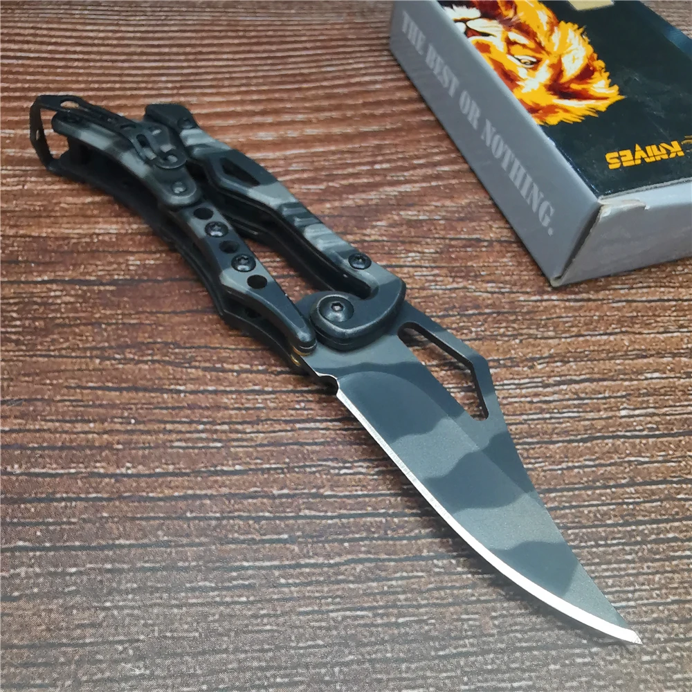 Складной нож джунглей карманный из нержавеющей стали портативный охотничий для