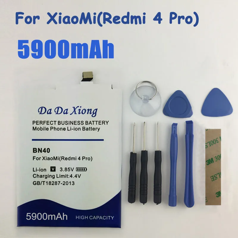 Аккумулятор BN40 на 5900 мА · ч для Xiaomi Redmi 4 Pro 3 ГБ ОЗУ 32 Гб ПЗУ|battery for xiaomi|battery forbattery redmi |