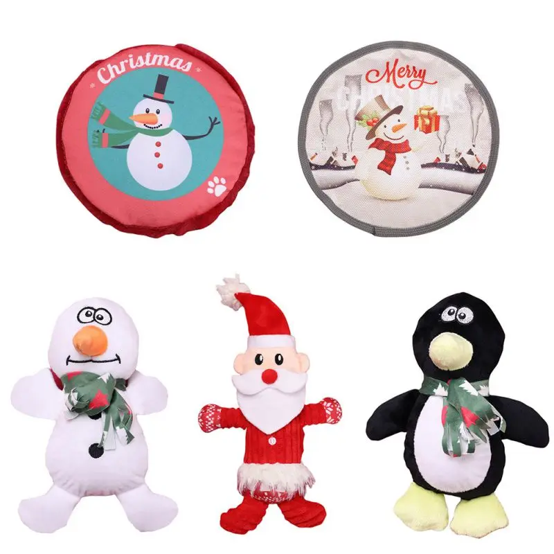 

Dogs Chew Toy Chihuahua Christmas Bite-resistant Teeth Grinding Toys Holiday Gifts for Pets Pet Dog Fleece Doll Toy Hot Sell