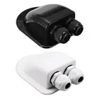 Двойное отверстие круглая распределительная коробка, прочный высококачественный инструмент для панелей солнечных батарей, крепежный кронштейн для солнечных панелей RV, яхт