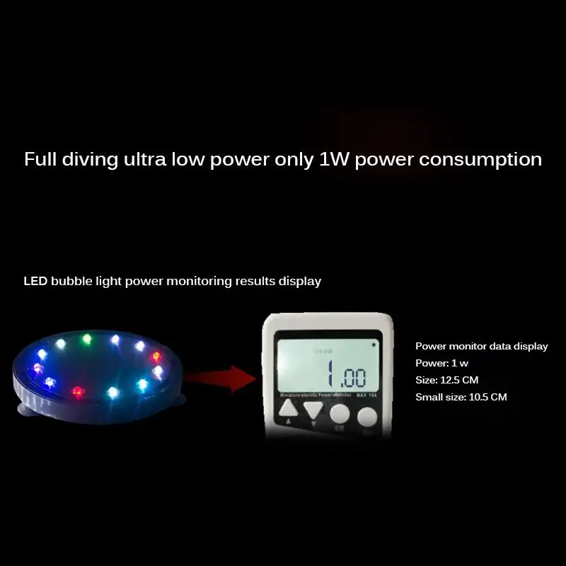 Подводный погружной светильник для аквариума светодиодный воздушный лампа с