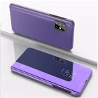 Зеркальный чехол для Oppo Reno 6 Pro, задний флип-чехол для Oppo Reno 6, роскошный защитный чехол Reno 6Z 6 z